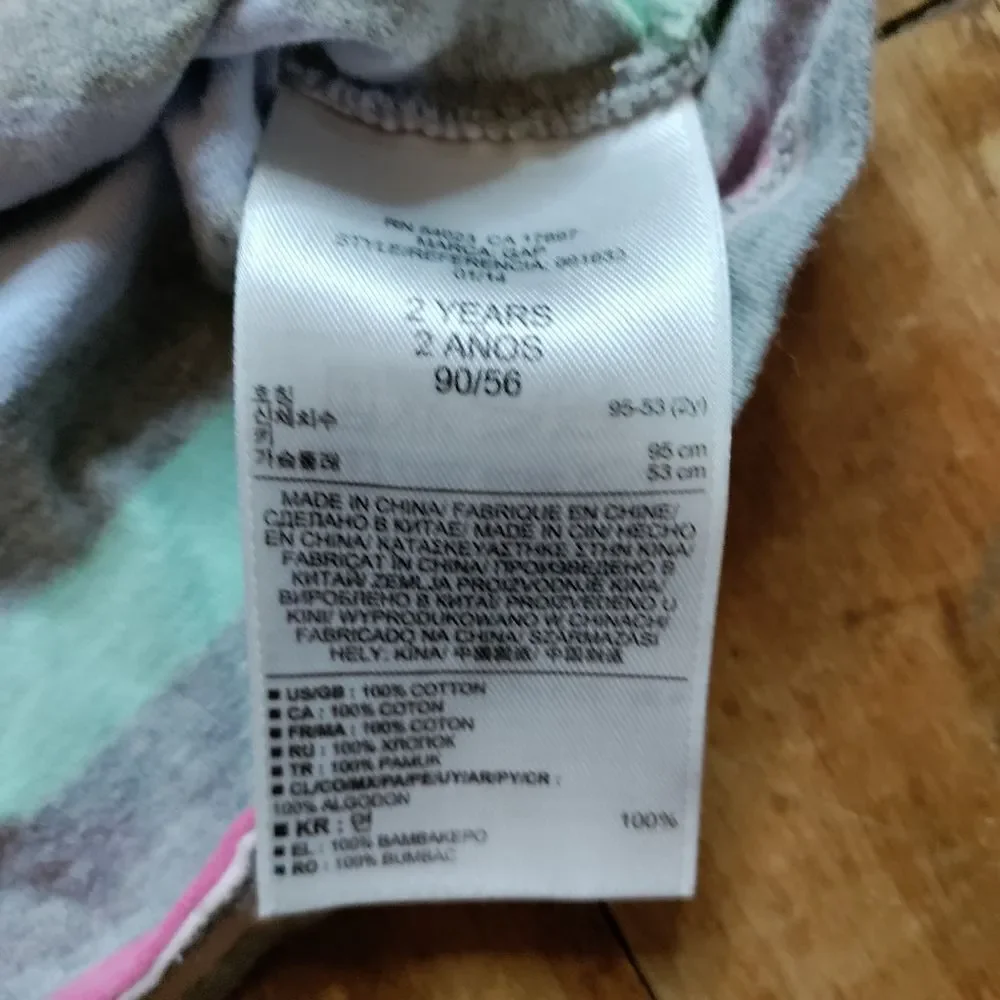 Gap dress 2T girls striped tank dress rainbow cotton summer pink mint green